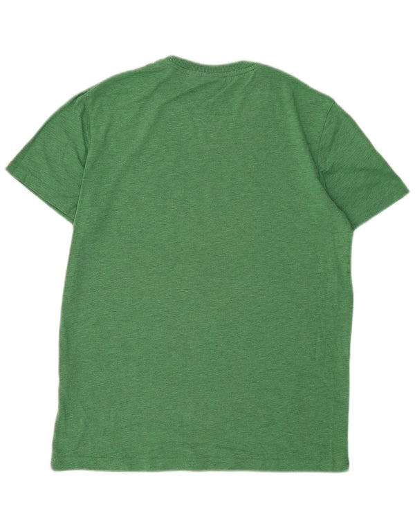 Superdry Mens Graphic T-Shirt Top Large Green Cotton