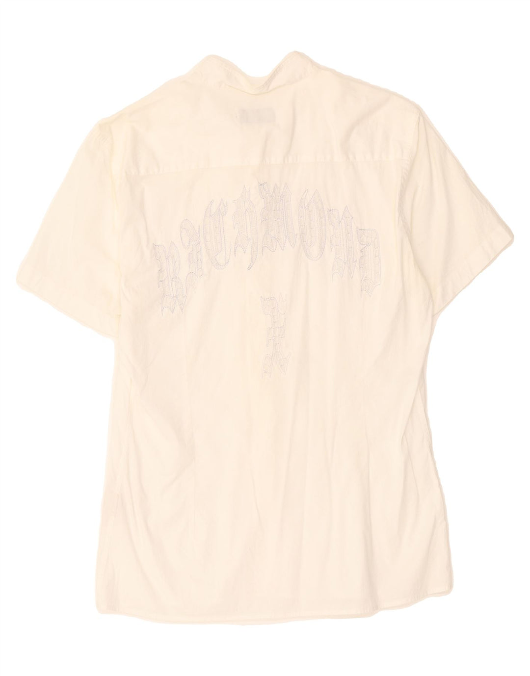 RICHMOND Womens Short Sleeve Shirt UK 18 XL White Vintage Richmond and Second-Hand Richmond from Messina Hembry 