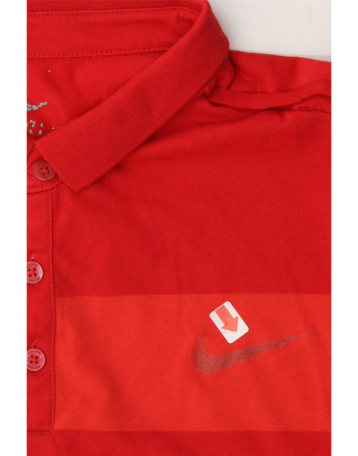 NIKE Mens Dri Fit Polo Shirt Large Red Polyester Vintage Nike and Second-Hand Nike from Messina Hembry 