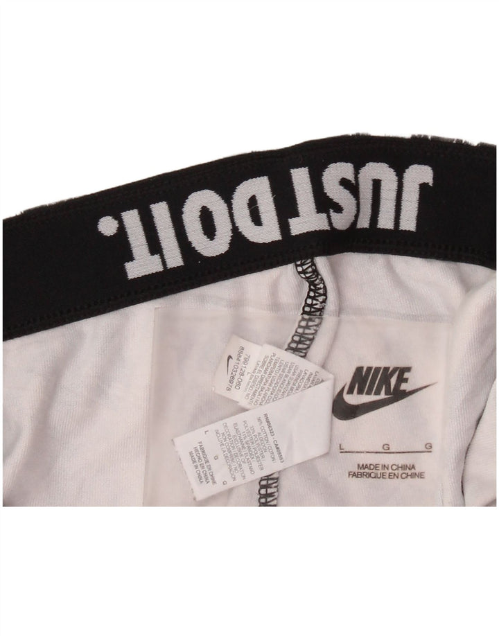 Legginsy damskie NIKE UK 16, duże, czarne, bawełniane w kamuflażu