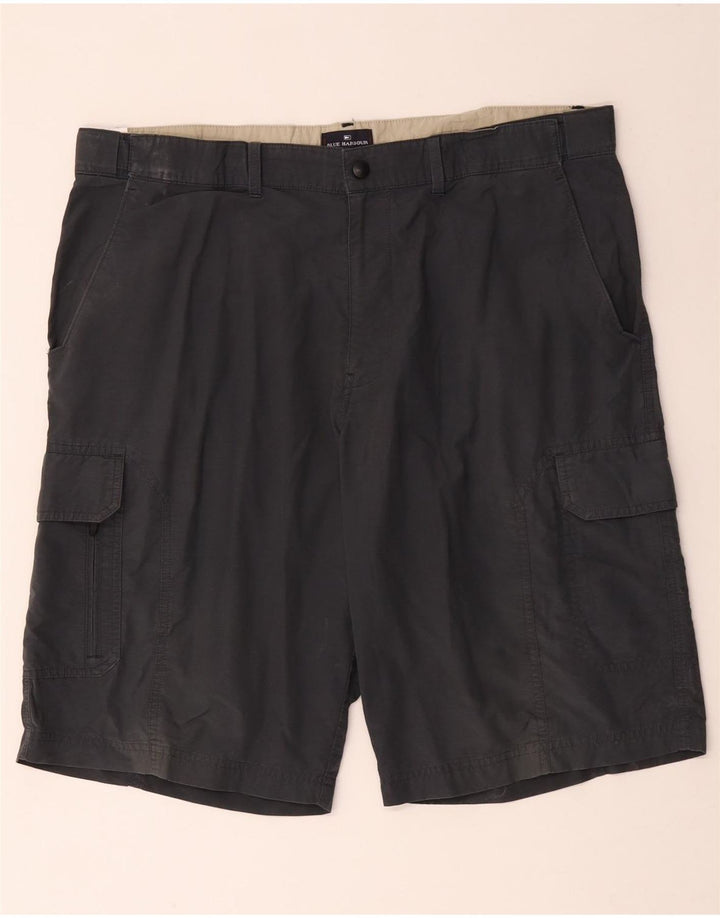 Niebieskie szorty cargo męskie Marks & Spencer W38 XL, granatowe, bawełniane