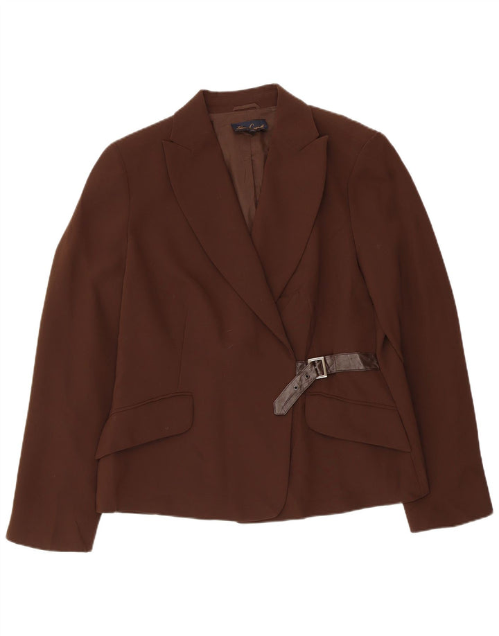 LUISA SPAGNOLI Damska marynarka IT 48 XL, brązowy poliester