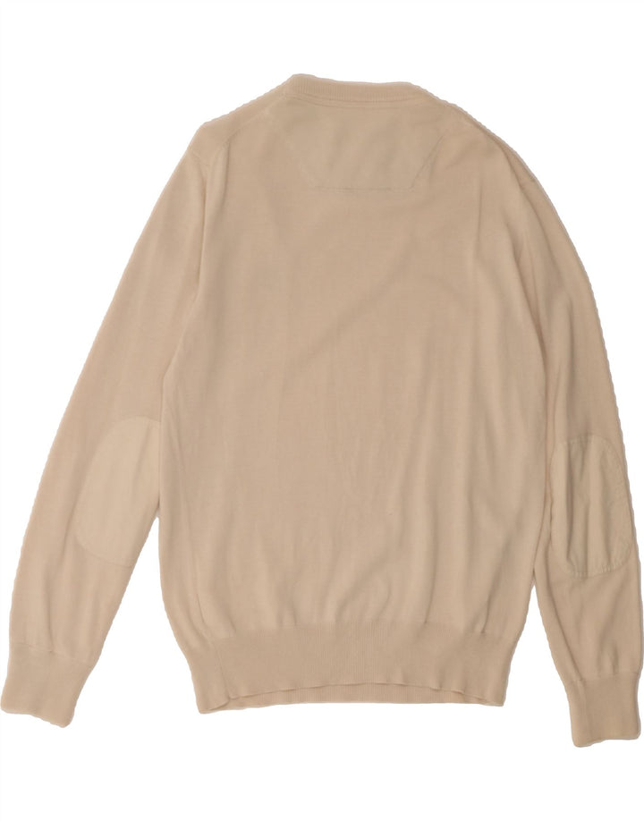 TIMBERLAND Mens Earthkeepers Crew Neck Jumper Sweater Small Beige Vintage Timberland and Second-Hand Timberland from Messina Hembry 