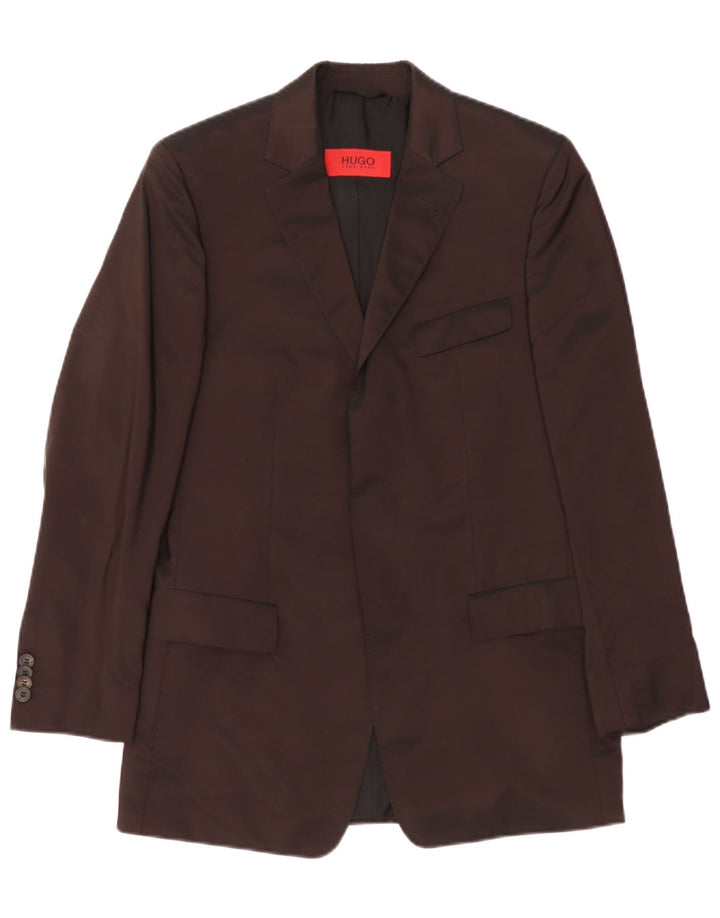 Męska marynarka Hugo Boss EU 44 XS, brązowy octan