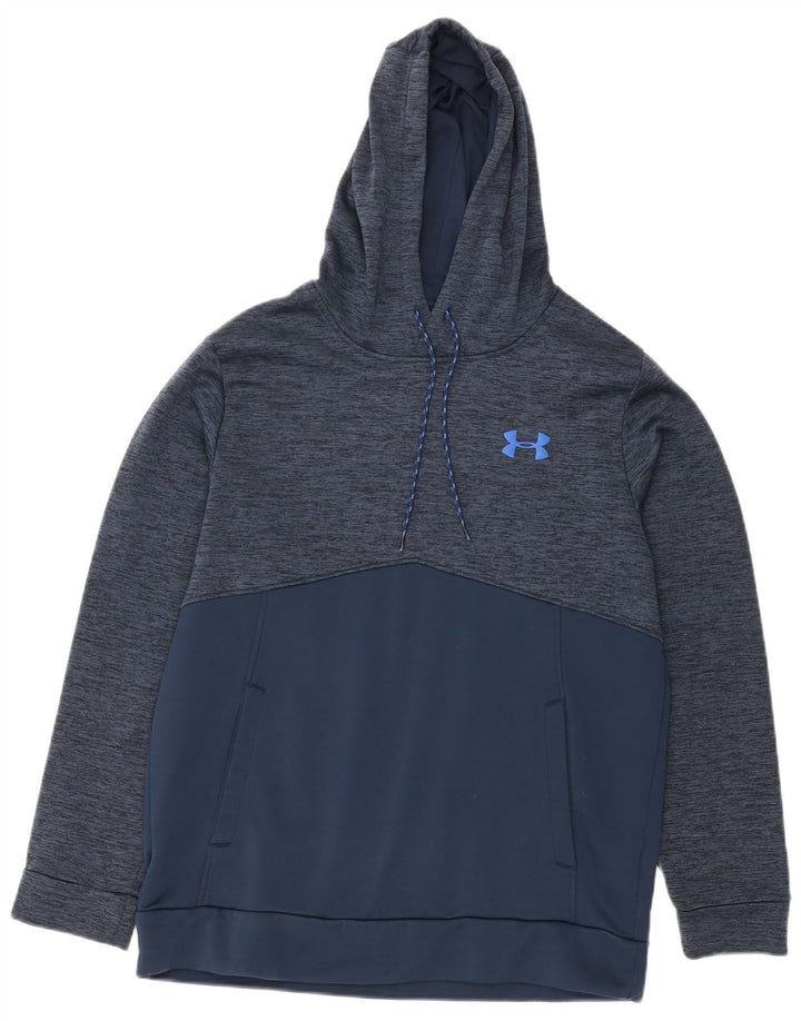 Męska bluza z kapturem Under Armour Cold Gear, średnia, granatowa, nakrapiana