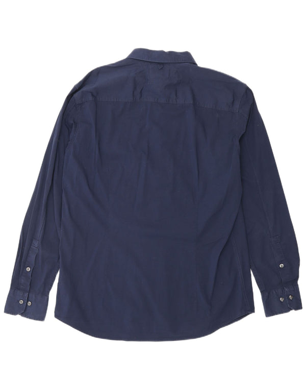 Koszula męska TOMMY HILFIGER Slim Fit XL, granatowa, bawełniana