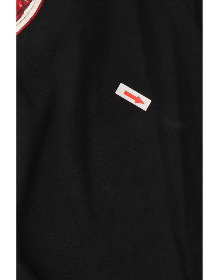Męski T-shirt oversize z grafiką Jordan, mały, czarny, bawełniany
