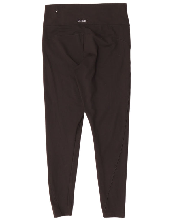 Damskie legginsy Adidas Tight Fit UK 16/18, duże, czarne, poliestrowe