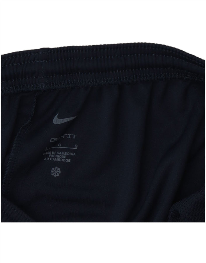Męskie spodnie dresowe Nike Dri Fit, duże, granatowe