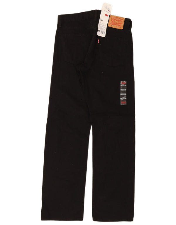 Męskie spodnie Levi's 514 Straight Casual W34 L32 Czarna bawełna
