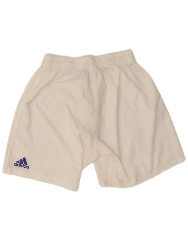 Męskie spodenki sportowe Adidas Cardiff City FC, duże, białe, poliestrowe