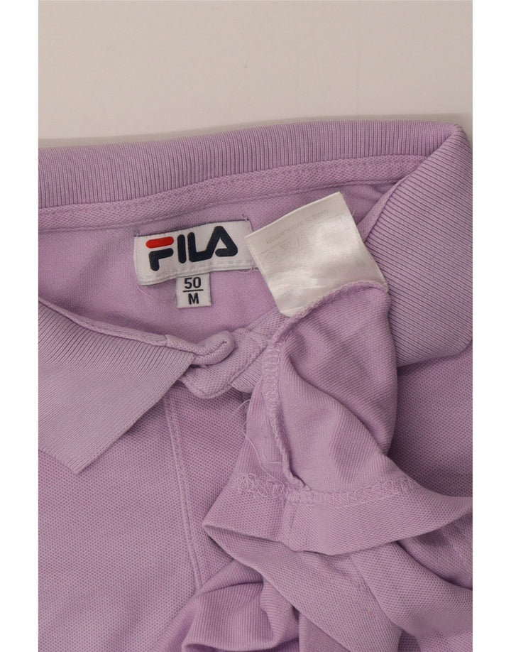 Męska koszulka polo FILA IT 50, średnia fioletowa bawełna