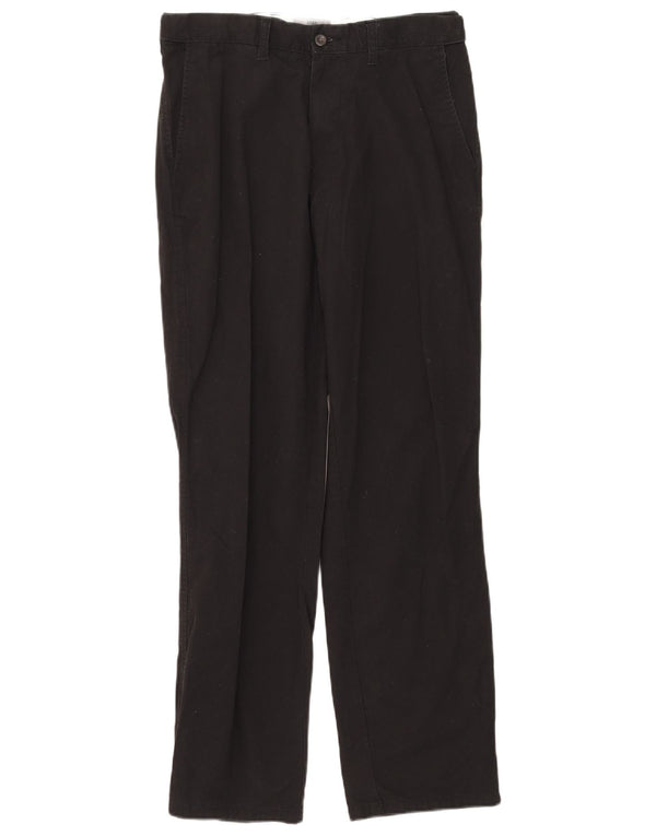 Męskie spodnie chino Regular Marks & Spencer W32 L31 Czarne bawełniane