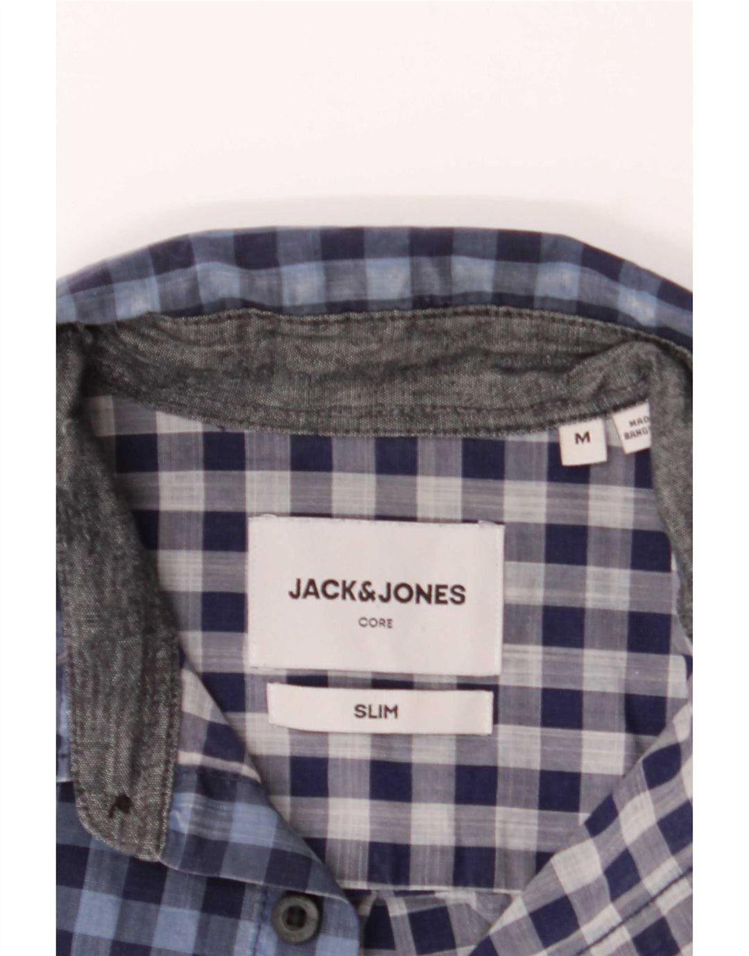 Jack & Jones Męska koszula slim fit Medium Blue Gingham