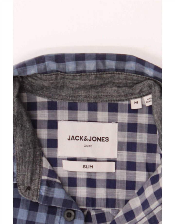 Jack & Jones Męska koszula slim fit Medium Blue Gingham