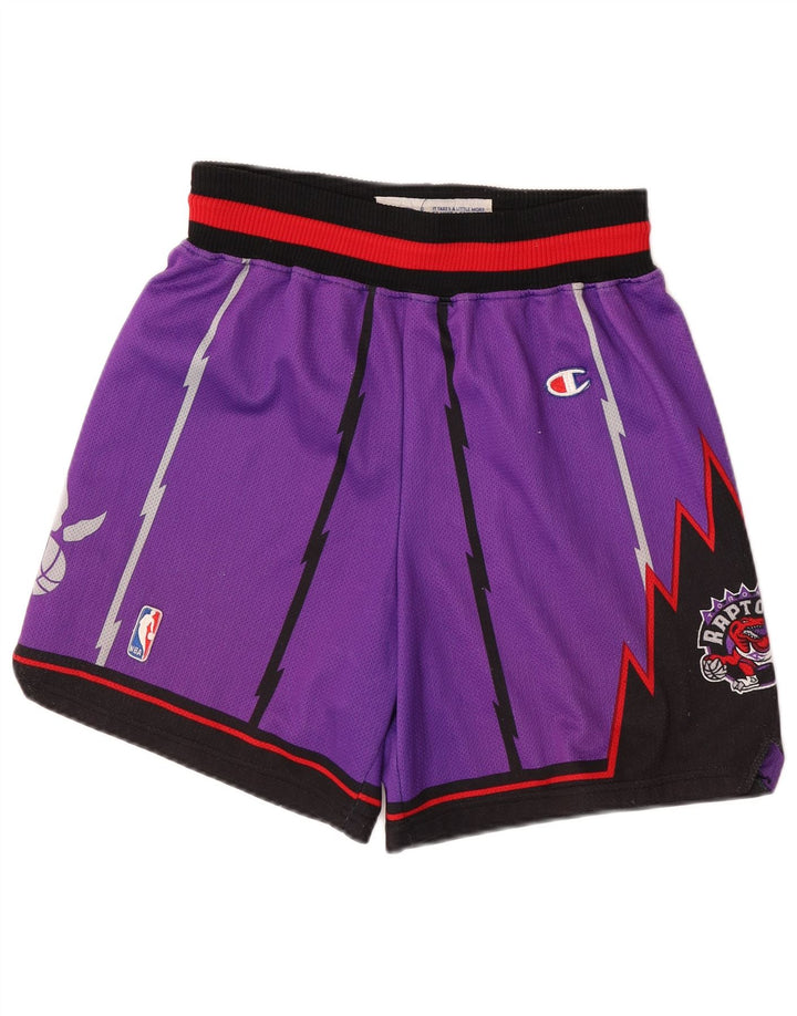 Męskie spodenki Champion Mitchell&Ness NBA Los Toronto Raptors, małe fioletowe