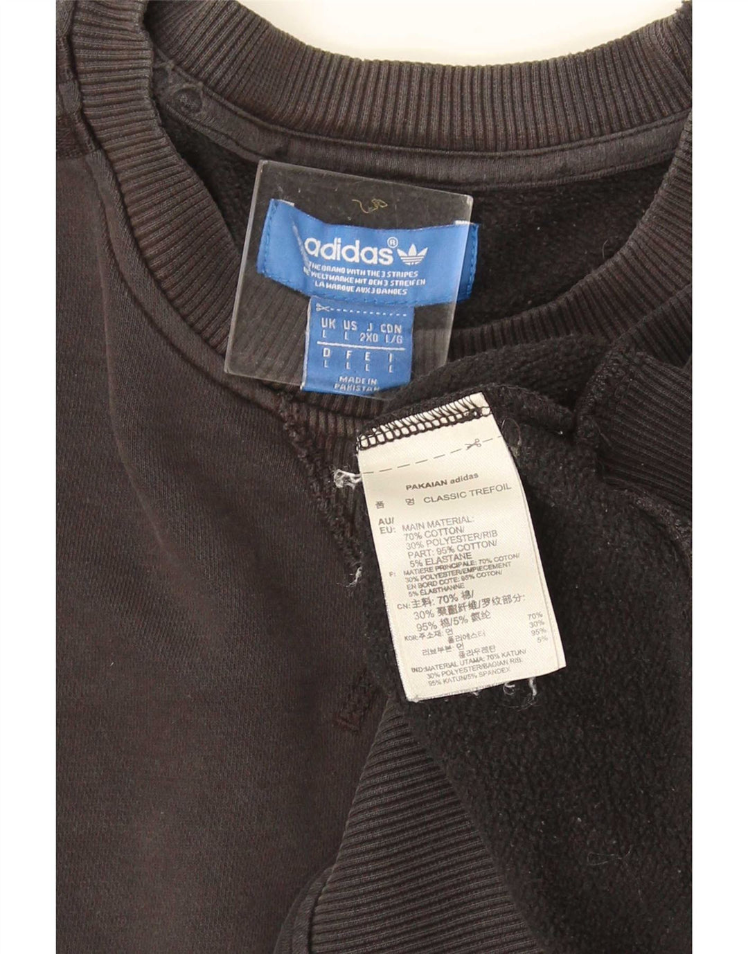 Bluza męska Adidas, duża, szara, bawełniana