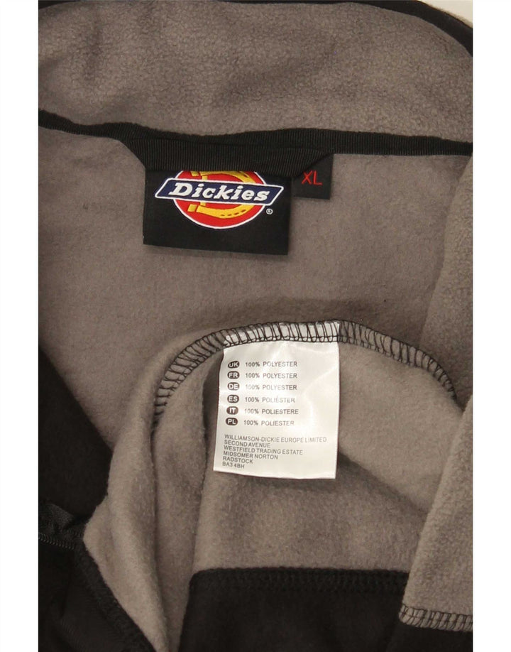 Męski sweter polarowy Dickies z zamkiem błyskawicznym XL, czarny, kolorowy poliester