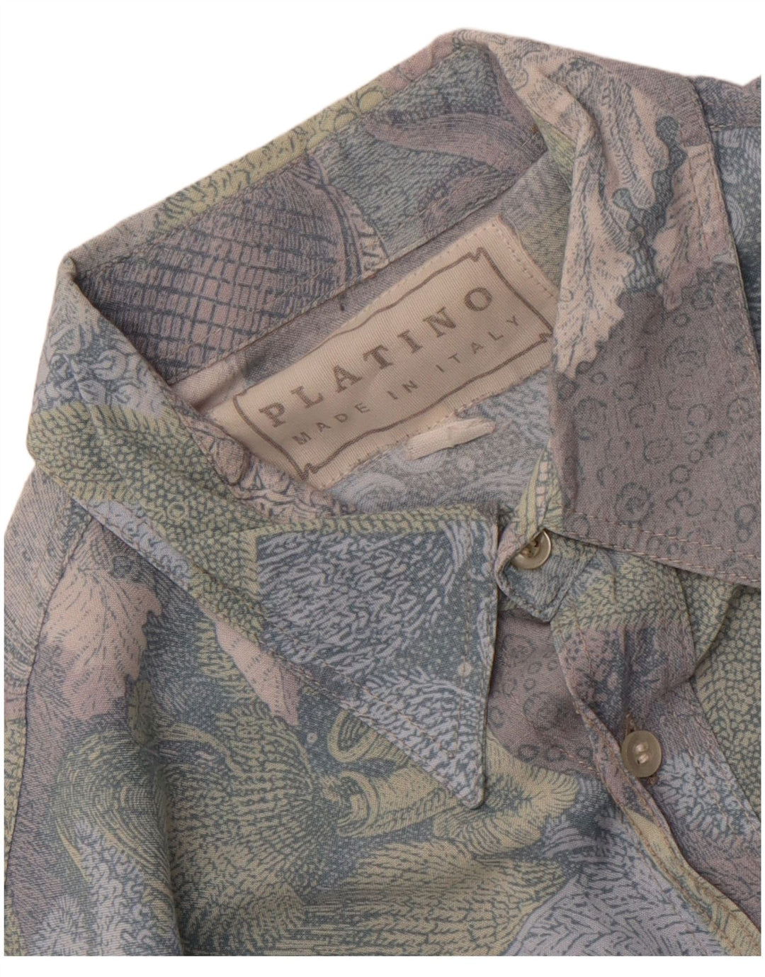 Koszula męska w stylu vintage, średnia, wielobarwna w kwiaty