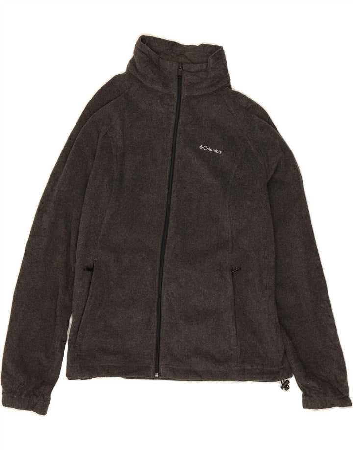 COLUMBIA Womens Fleece Jacket UK 18 XL Grey Polyester Vintage Columbia and Second-Hand Columbia from Messina Hembry 