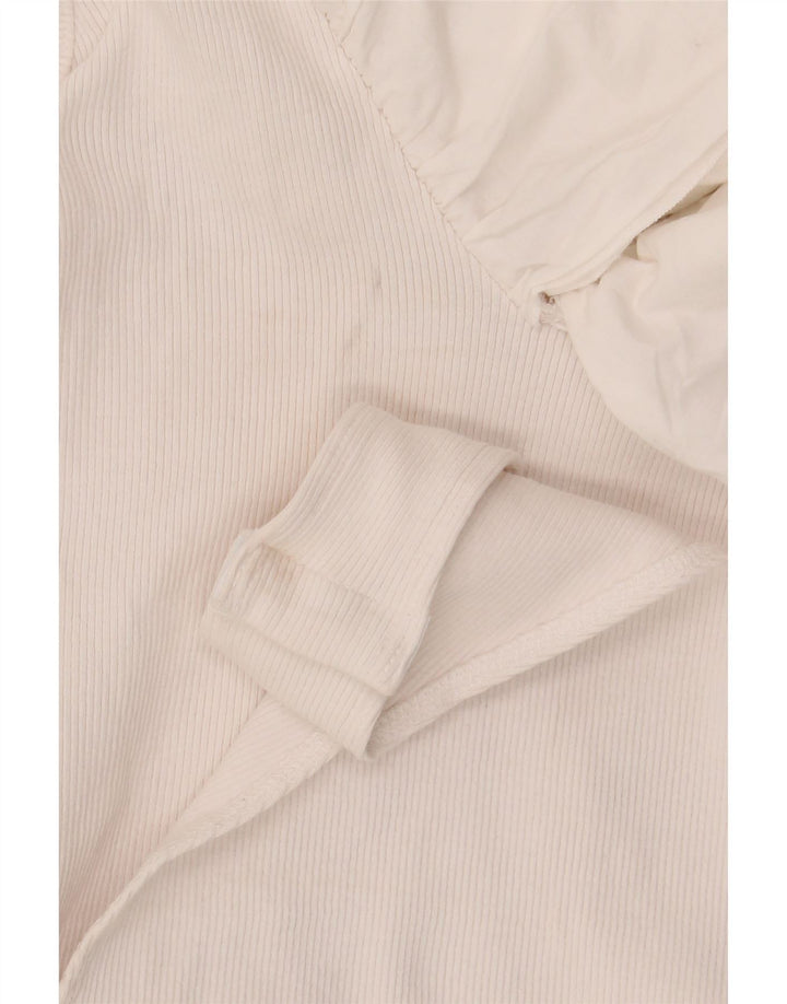 Damskie body z falbanką Zara UK 8 Small, biała bawełna