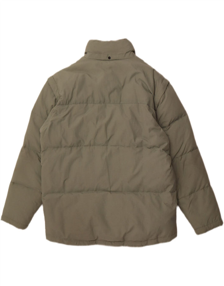 Męska ocieplana kurtka FILA UK 40, duża, zielona poliamid