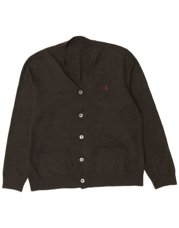 Sweter męski Polo Ralph Lauren, duży, zielony, z wełny merynosów, klasyczny