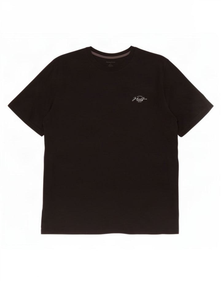 T-shirt męski Jack & Jones Top 2XL, czarny, bawełniany