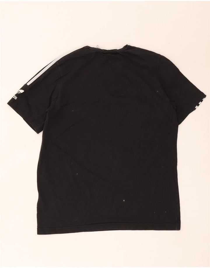 Adidas Męski T-shirt Top Średni Czarny Bawełniany