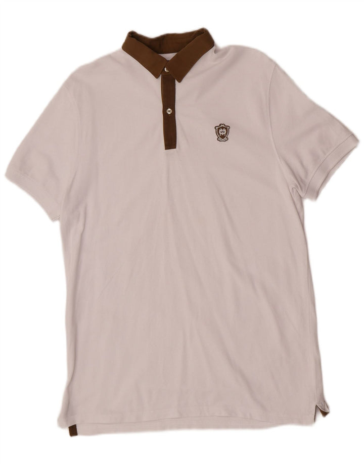 Męska koszulka polo Massimo Dutti w kolorze średniej bieli