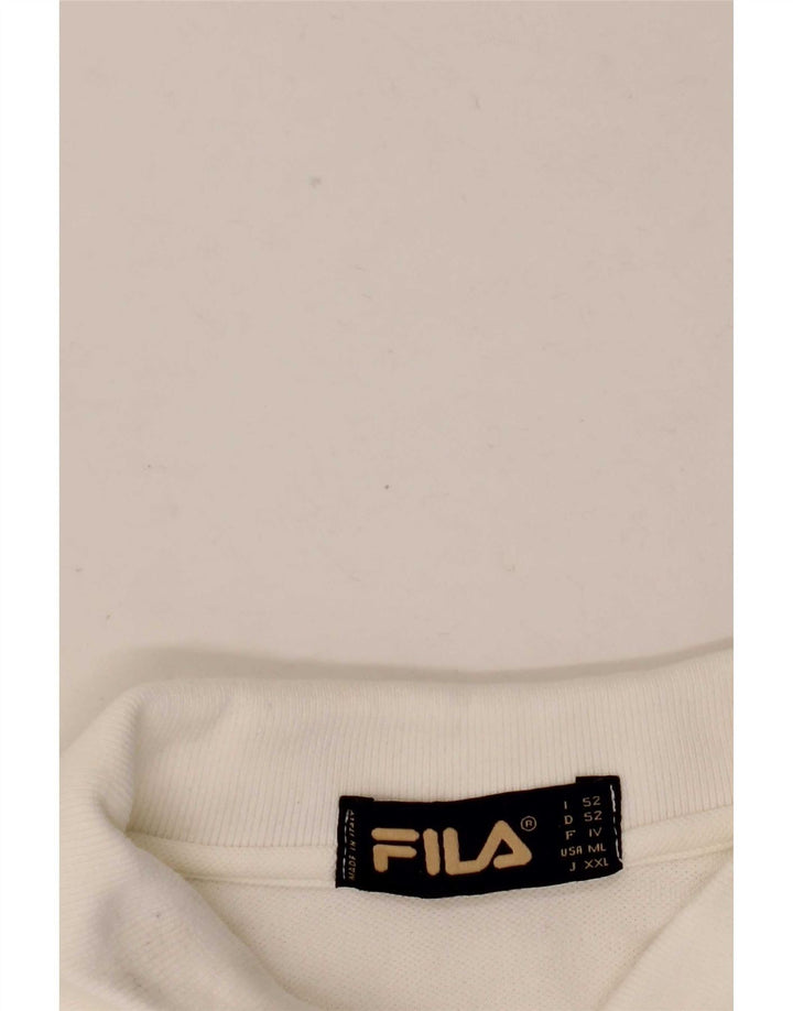Męska koszulka polo Fila IT 52, duża, biała