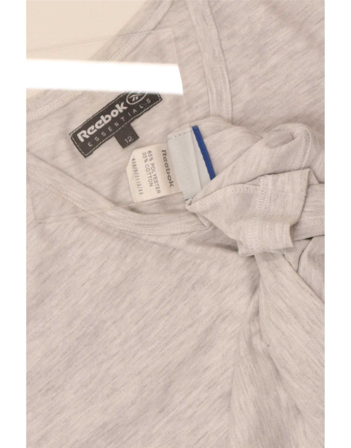 T-shirt damski Reebok Top UK 12 Średni szary poliester