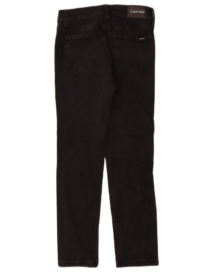 Damskie jeansy Calvin Klein W27 L28 Czarne bawełniane