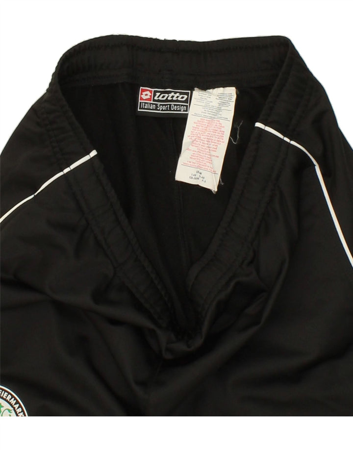 LOTTO Mens Tracksuit Trousers Joggers UK 38/40 Medium  Black Polyester Vintage Lotto and Second-Hand Lotto from Messina Hembry 