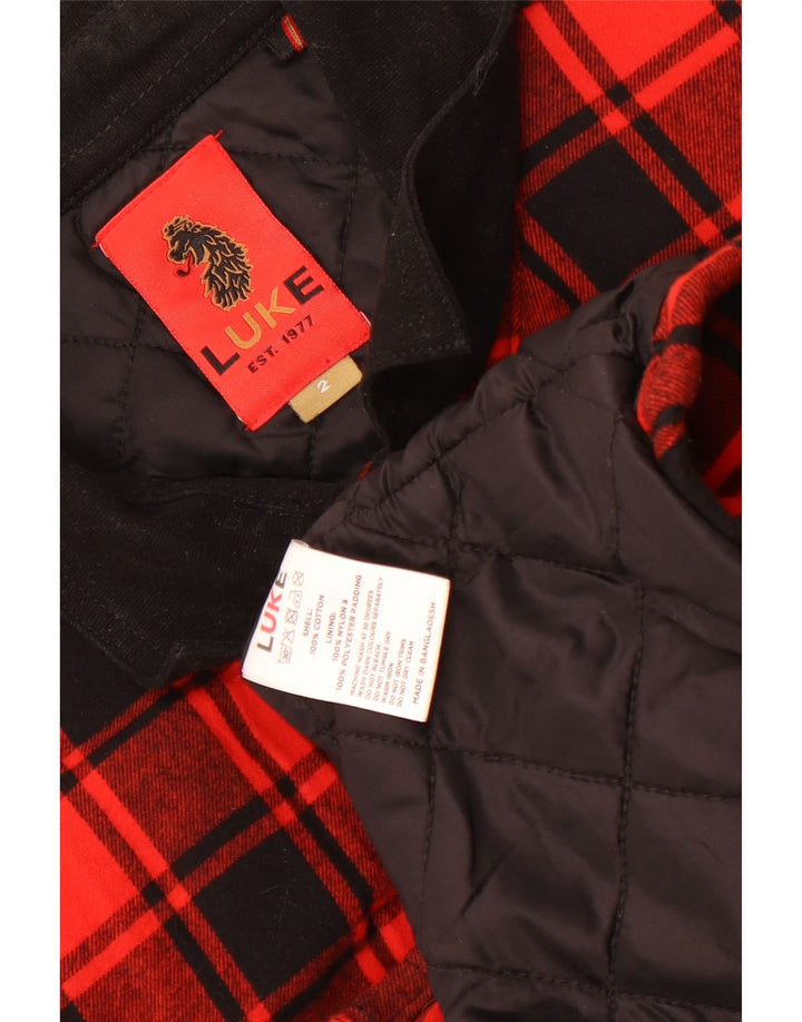 Męska koszula flanelowa Luke 1977 drwal XL w czerwoną kratkę, nylon