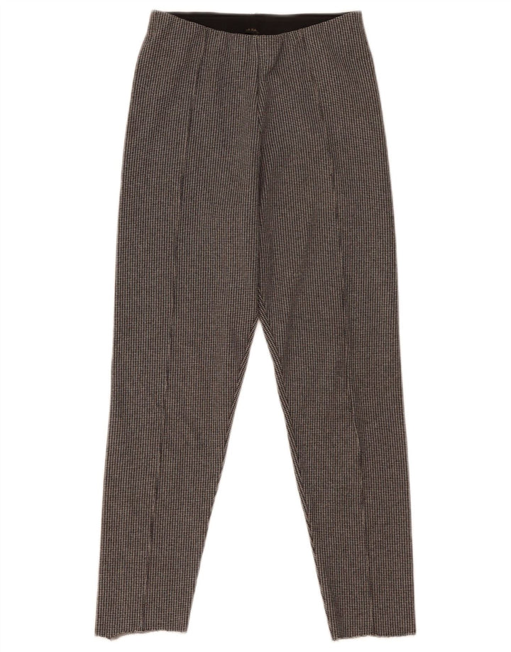 Damskie legginsy Zara UK 10, małe, szare, z poliestru w pepitkę