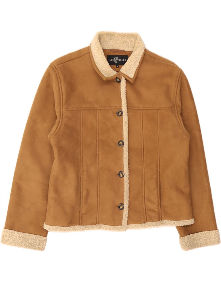 LEE VALLEY Womens Sherpa Jacket UK 18 XL Beige Polyester Vintage Lee Valley and Second-Hand Lee Valley from Messina Hembry 