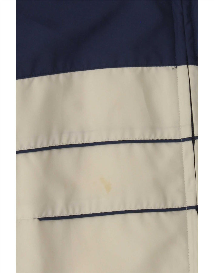 Damska bluza dresowa Adidas Oversize UK 16, duża, biała, z blokami kolorów