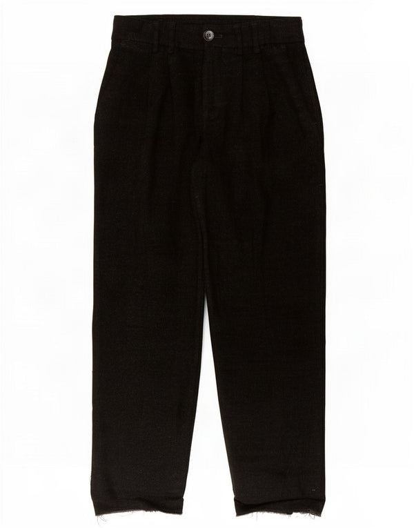 Damskie spodnie typu casual z wysokim stanem Zara XS W24 L25 czarne