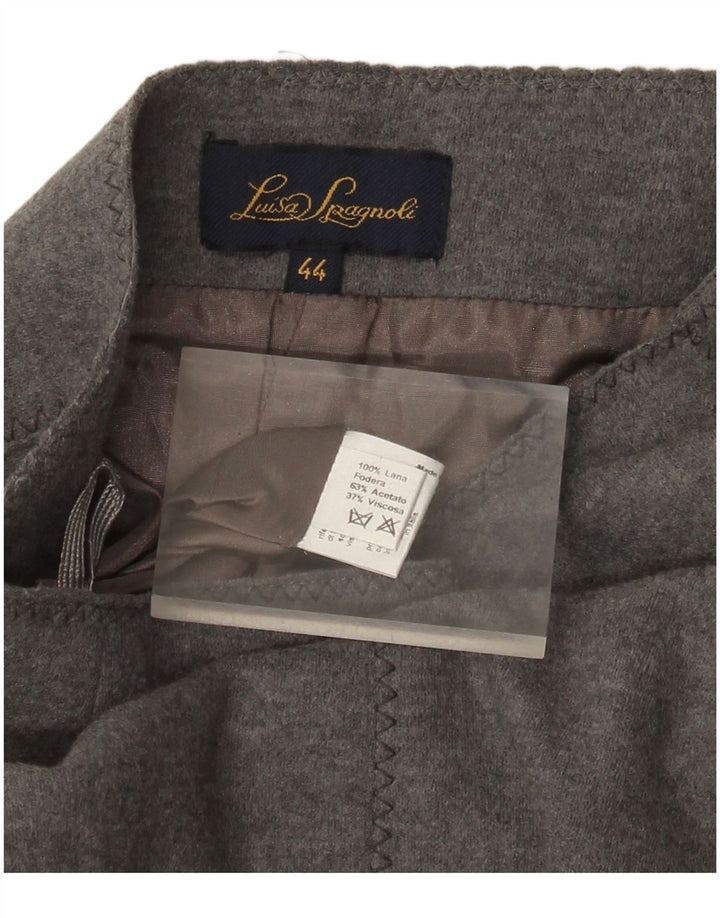 Spódnica damska Luisa Spagnoli IT 44 Medium W30 Szara wełna