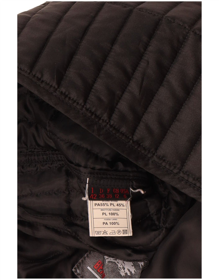 Damska pikowana kamizelka Chateu Beau Cedre UK 12, średni czarny poliamid