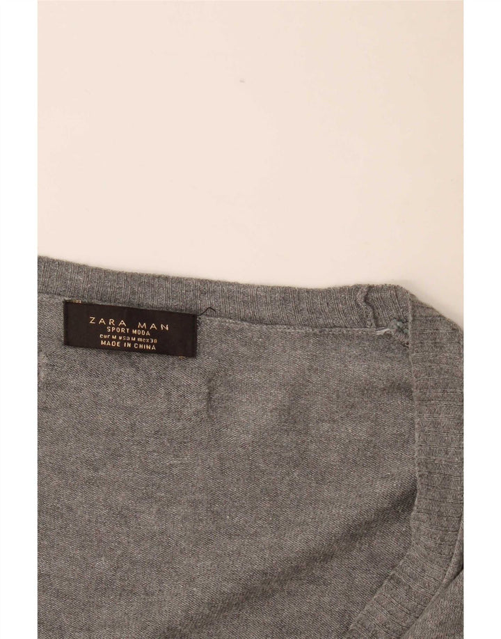 Męski sweter Zara, średnioszary