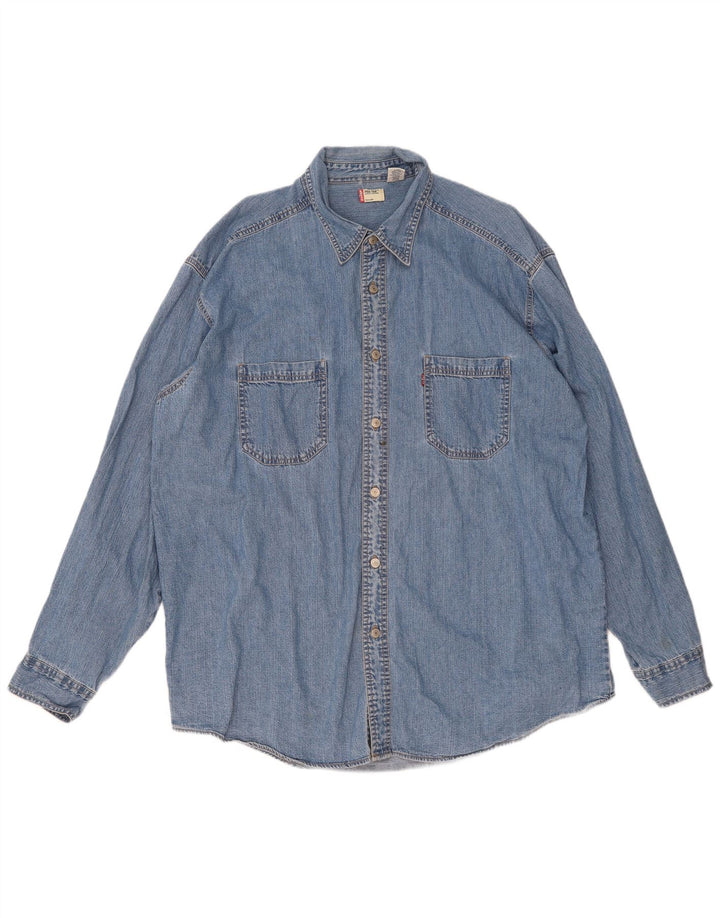 Męska koszula dżinsowa Levi's XL, niebieska, bawełniana