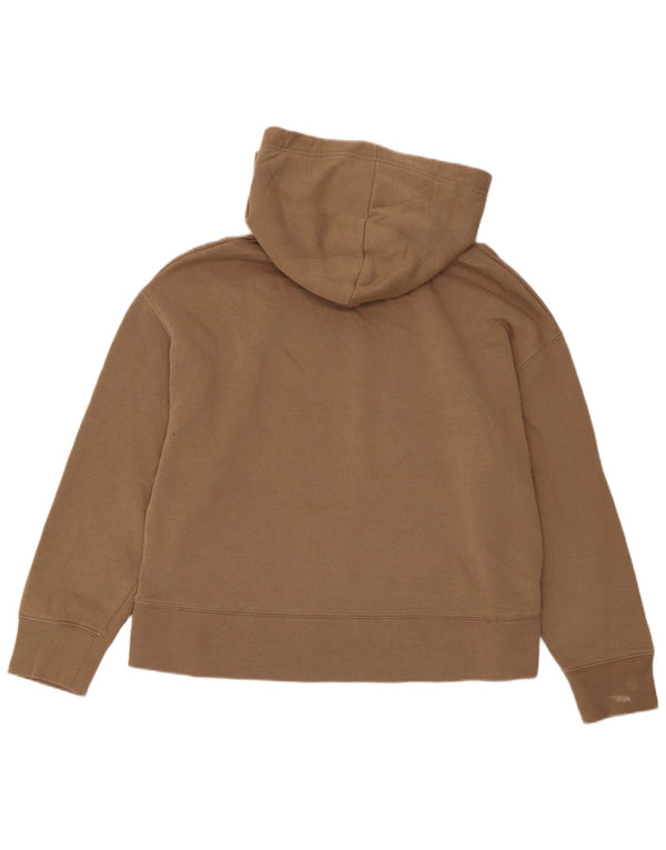 Damski sweter z kapturem Zara UK 16, duży, brązowy, bawełniany