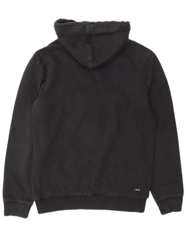 Męski sweter z kapturem i grafiką geograficzną NAPAPIJRI, mały, czarny