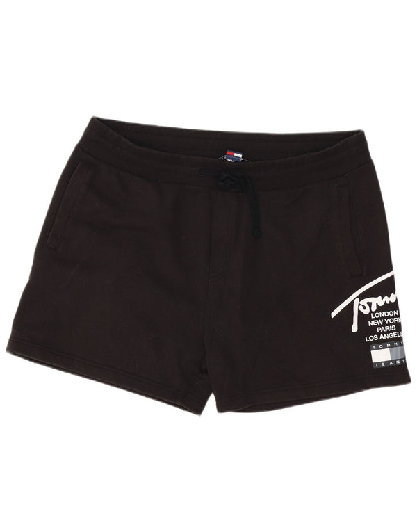 Męskie spodenki sportowe Tommy Hilfiger Graphic XL, czarne, bawełniane