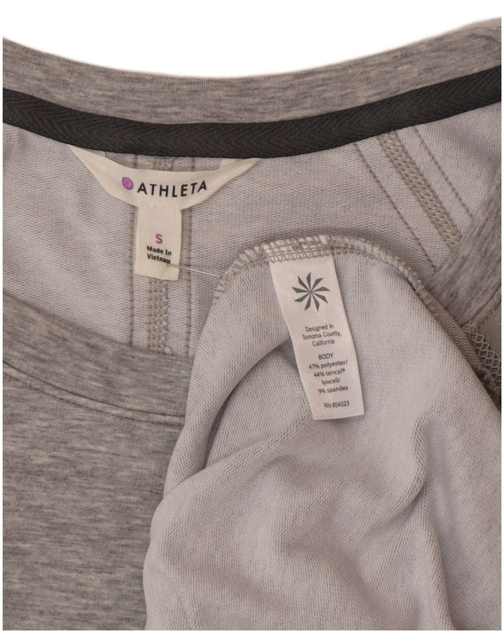Damska sukienka T-shirtowa Athleta UK 10, mały, szary, nakrapiany poliester