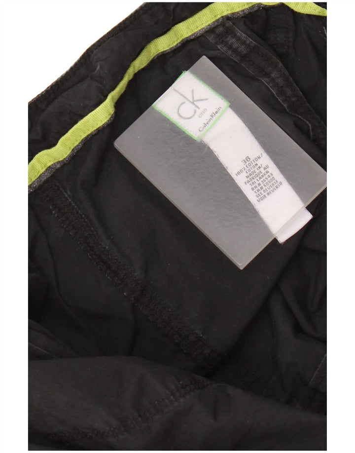 Męskie spodenki cargo Calvin Klein W36, duże, czarne, bawełniane