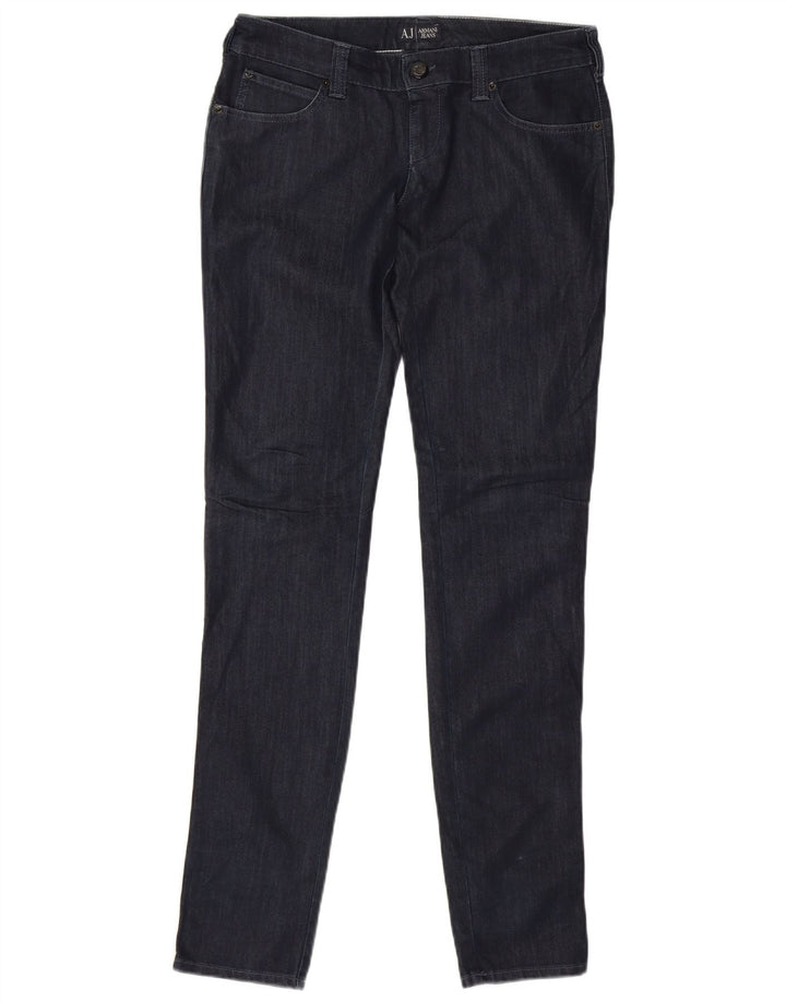 Damskie jeansy Armani Slim W30 L33 Granatowe, bawełniane