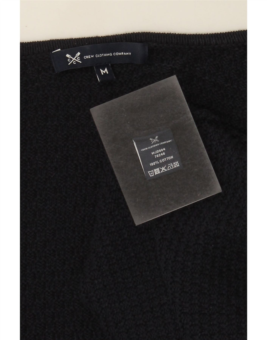 Crew Clothing Damski sweter rozpinany UK 14, średni granatowy, bawełniany